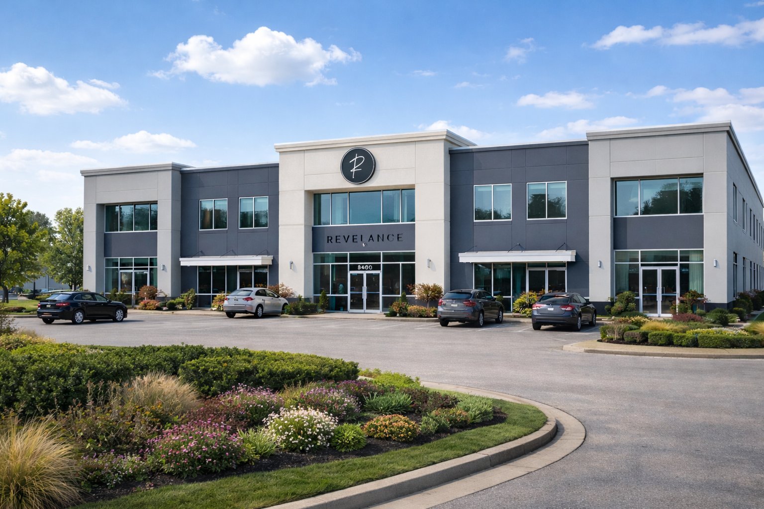 Revelance at 8460 Duke Blvd Mason Ohio — exterior of the private business club