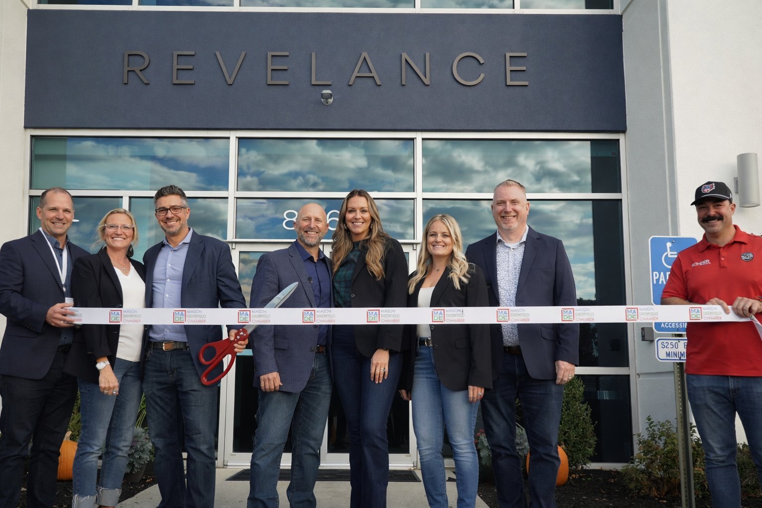 Full group at the Revelance ribbon cutting grand opening November 2024